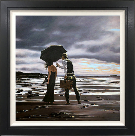 Richard Blunt Rained Off Hand Embellished Canvas - The Acorn Gallery, Pocklington