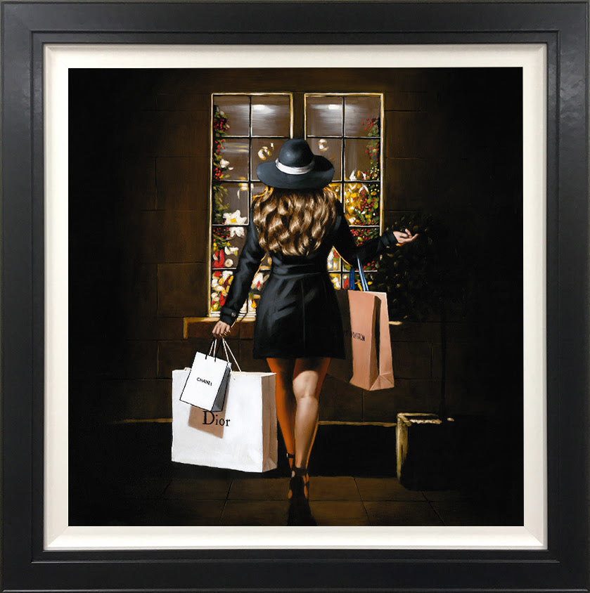 Richard Blunt Treat Yourself Hand Embellished Canvas - The Acorn Gallery, Pocklington