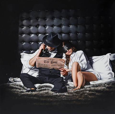For Love Or Money (Harmony Dark Collection) by Richard Blunt-Limited Edition Print-Richard-Blunt-artist-The Acorn Gallery