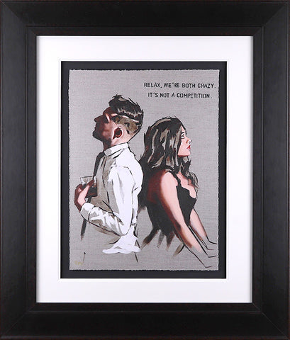 Relax We're Both Crazy Sketch (If These Walls Could Talk Collection) by Richard Blunt-Limited Edition Print-Richard-Blunt-artist-The Acorn Gallery