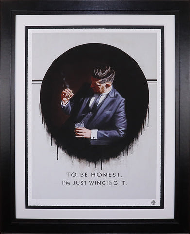 To Be Honest, I'm Just Winging It (If These Walls Could Talk Collection) by Richard Blunt-Limited Edition Print-Richard-Blunt-artist-The Acorn Gallery