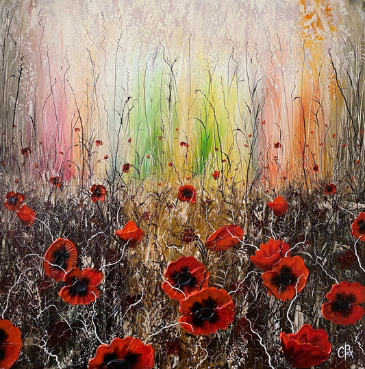 Poppyfield Original by Robert Cox - The Acorn Gallery, Pocklington