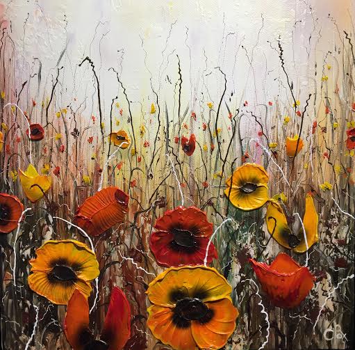 Red & Yellow Original by Robert Cox - The Acorn Gallery, Pocklington