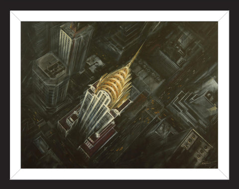 Chrysler Up Top by Rayford-Limited Edition Print-The Acorn Gallery-Rayford-artist-The Acorn Gallery