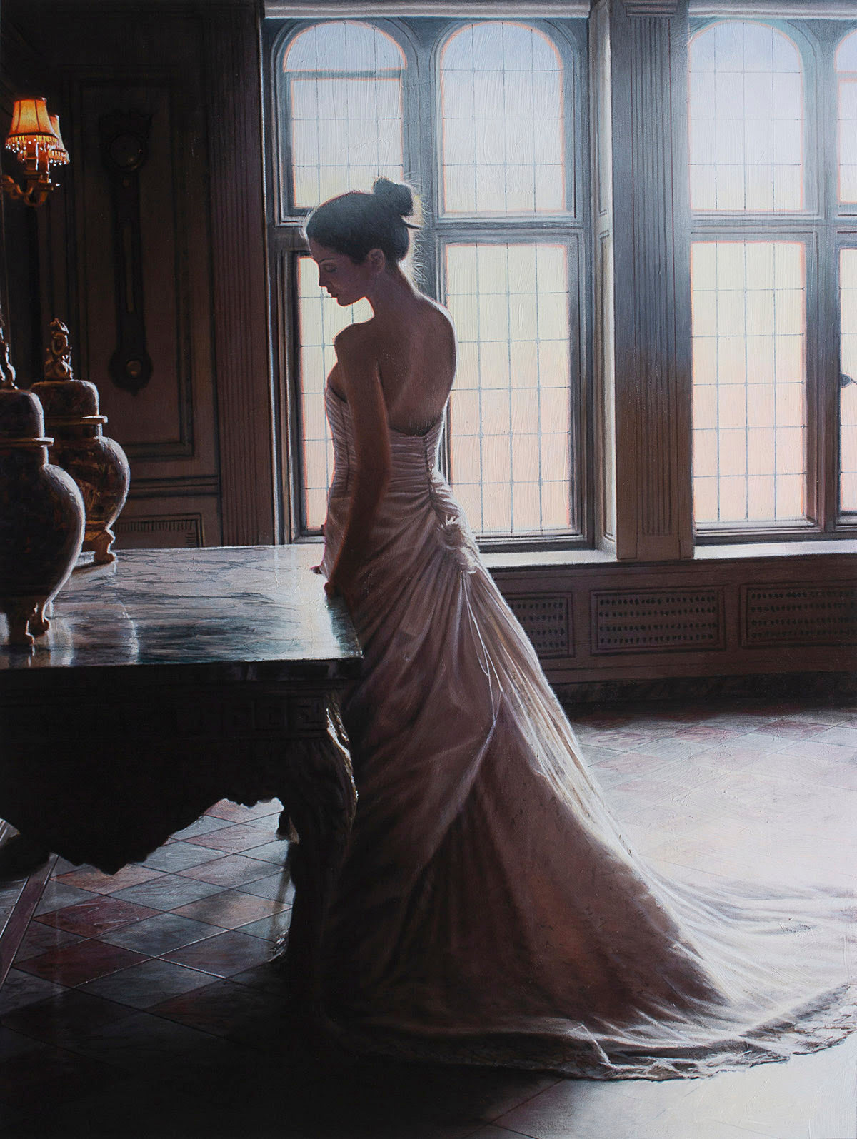 Rob Hefferan Autumn's Gentle Light Canvas - The Acorn Gallery, Pocklington