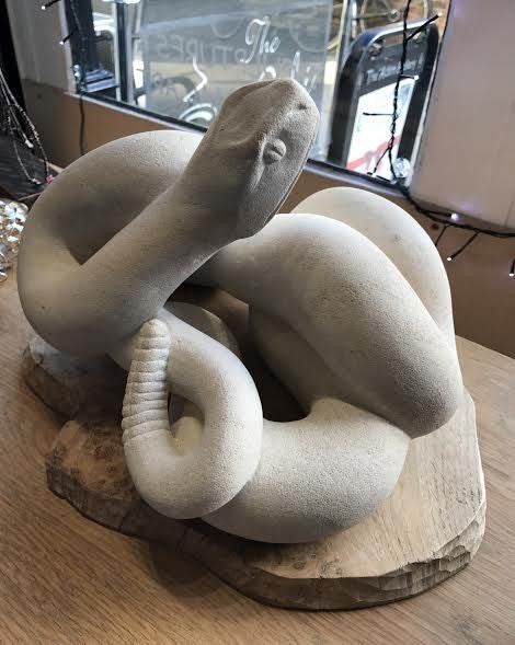 Joseph Hayton Rattlesnake Original Sculpture - The Acorn Gallery, Pocklington