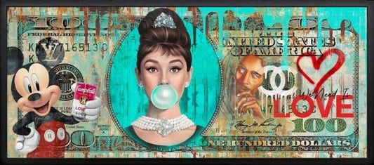 The Dollar Hepburn On Aluminium by Sannib - The Acorn Gallery, Pocklington