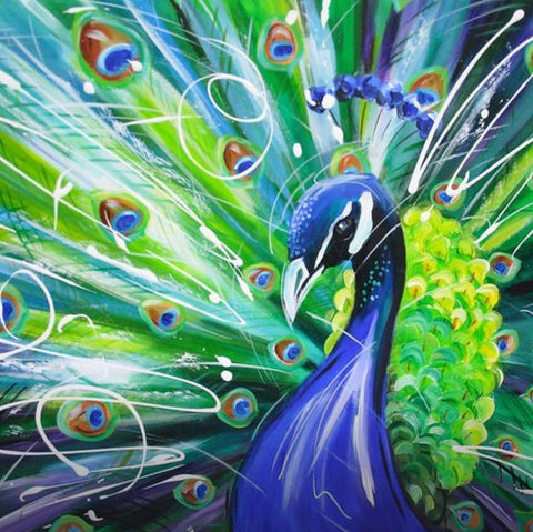 Penelope (Peacock) ORIGINAL by Susan Leigh *SOLD*