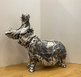 Henry The Hippo Original Sculpture by Sally Dunham *NEW*-Ceramic-The Acorn Gallery