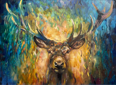 Welcome To The Woods (Stag) ORIGINAL By Sue Gardner