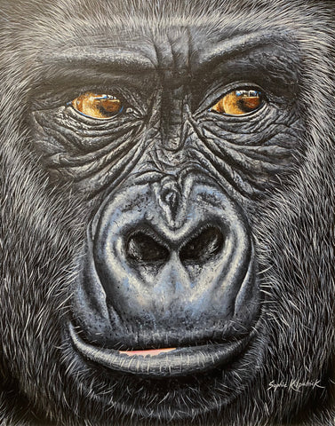 George Gorilla Original by Sophie Kilpatrick *NEW*-Original Art-The Acorn Gallery