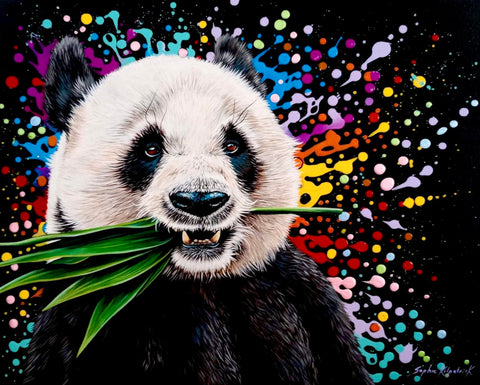 Grubs Up (Panda) ORIGINAL by Sophie Kilpatrick