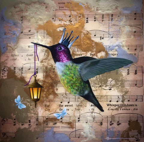 The Bringer Of Light (Hummingbird) Original by Sarah Louise Ewing *SOLD*