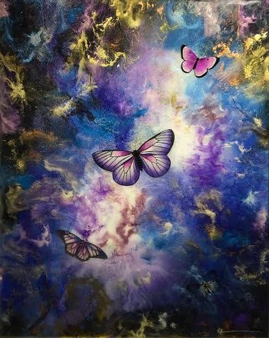 Butterfly Ball Original by Sarah Louise Ewing *SOLD*