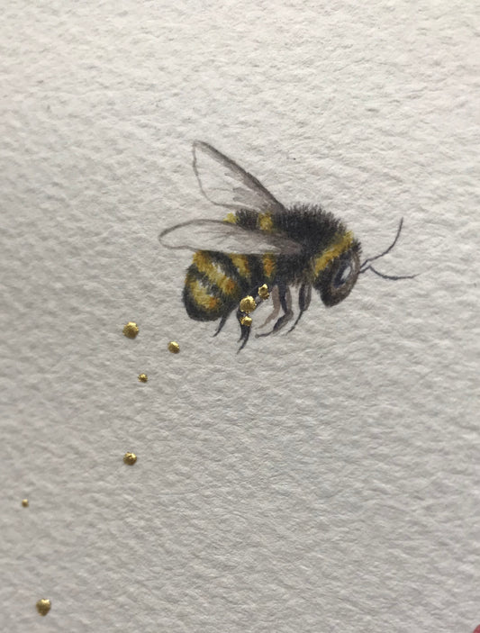 Magnolia and the Bee Original by Sarah Louise Ewing is a beautiful painting with a great colour and intricate detail. Supplied framed. Secure UK Delivery. Shop Online.