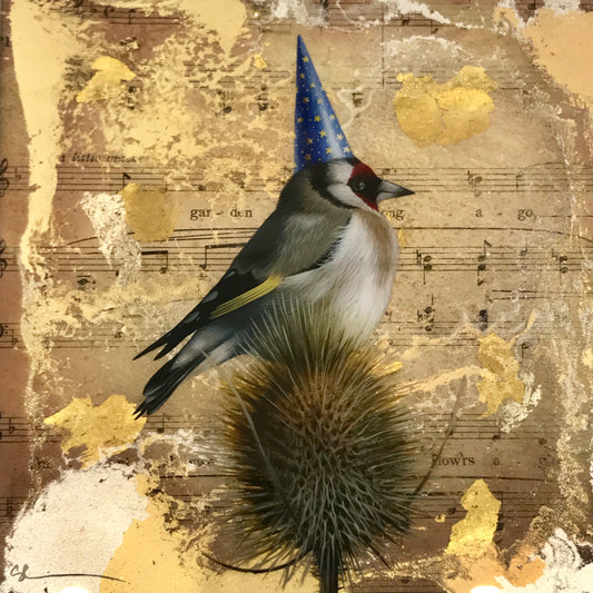 Thistletigue Original by Sarah Louise Ewing. A beautifully framed painting with intricate detail. More Birds Available. Secure UK Delivery. Shop Online.