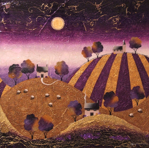 Violet Hill Original by Sarah Louise Ewing *SOLD*