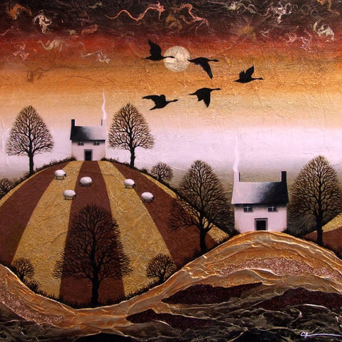 Winters Approach Original by Sarah Louise Ewing *SOLD*