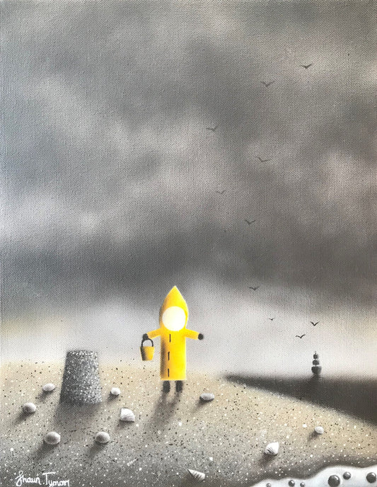 Shaun Tymon Building Sandcastles Original - The Acorn Gallery, Pocklington