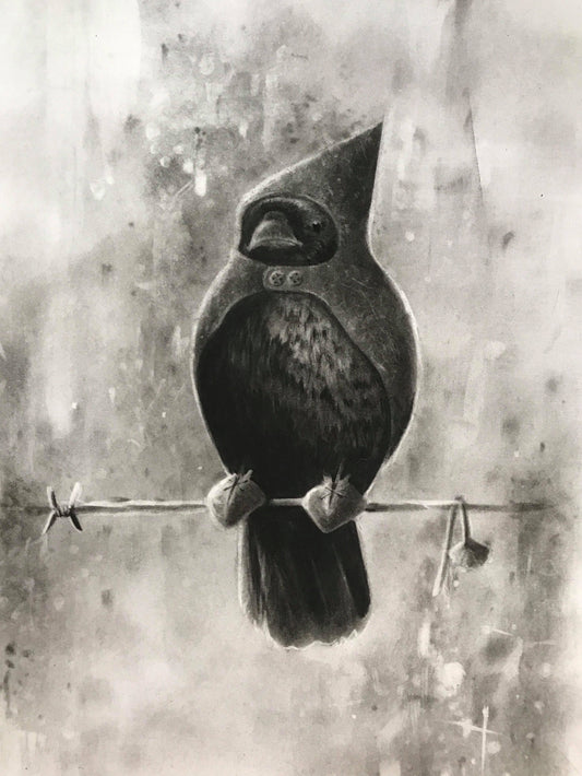 Shaun Tymon The Watcher Original Sketch - The Acorn Gallery, Pocklington 