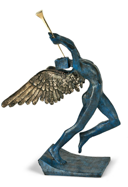 Triumphant Angel Bronze Sculpture by Salvador Dali
