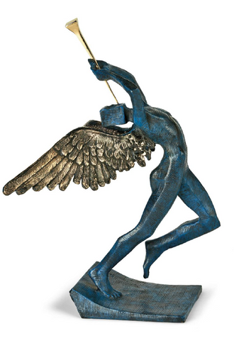 Triumphant Angel Bronze Sculpture by Salvador Dali