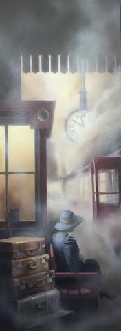 The Late Train Original by Tim Shorten *SOLD*