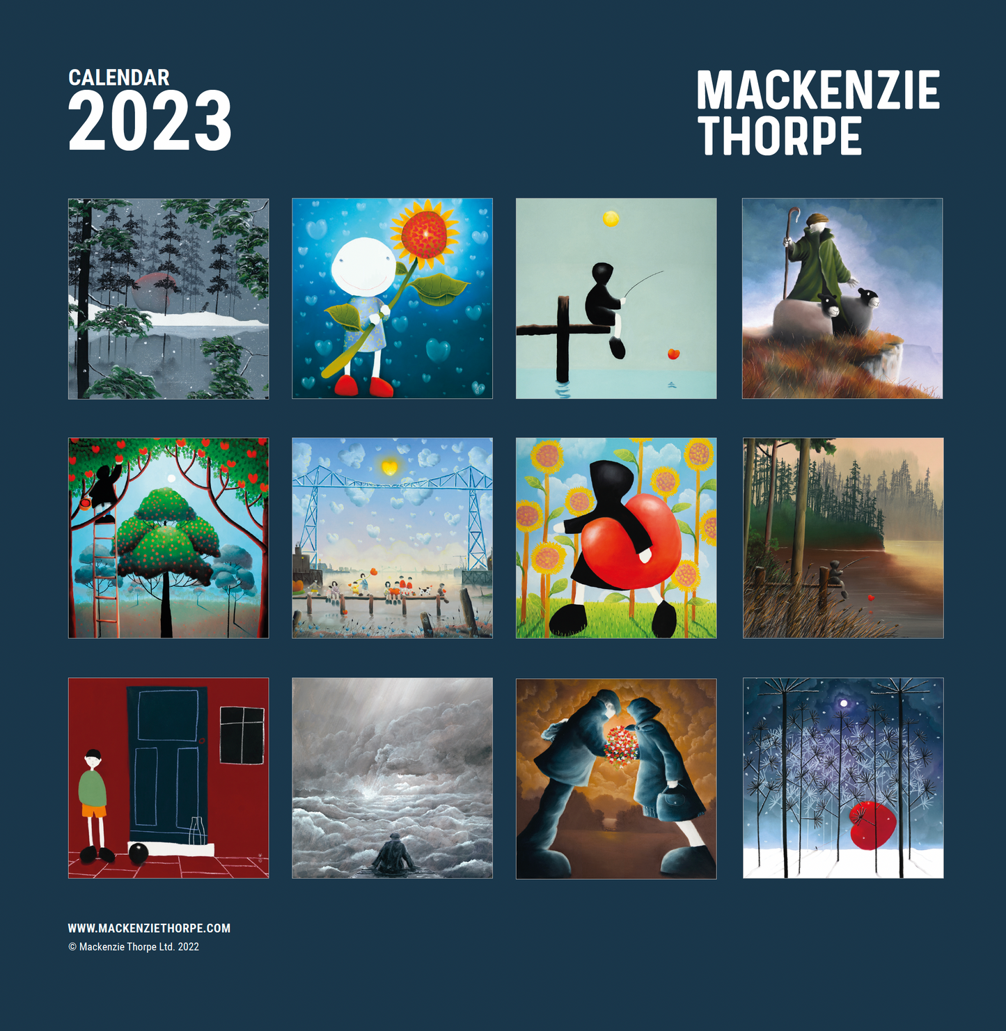 Mackenzie Thorpe Calendar 2023 - The Acorn Gallery, Pocklington 