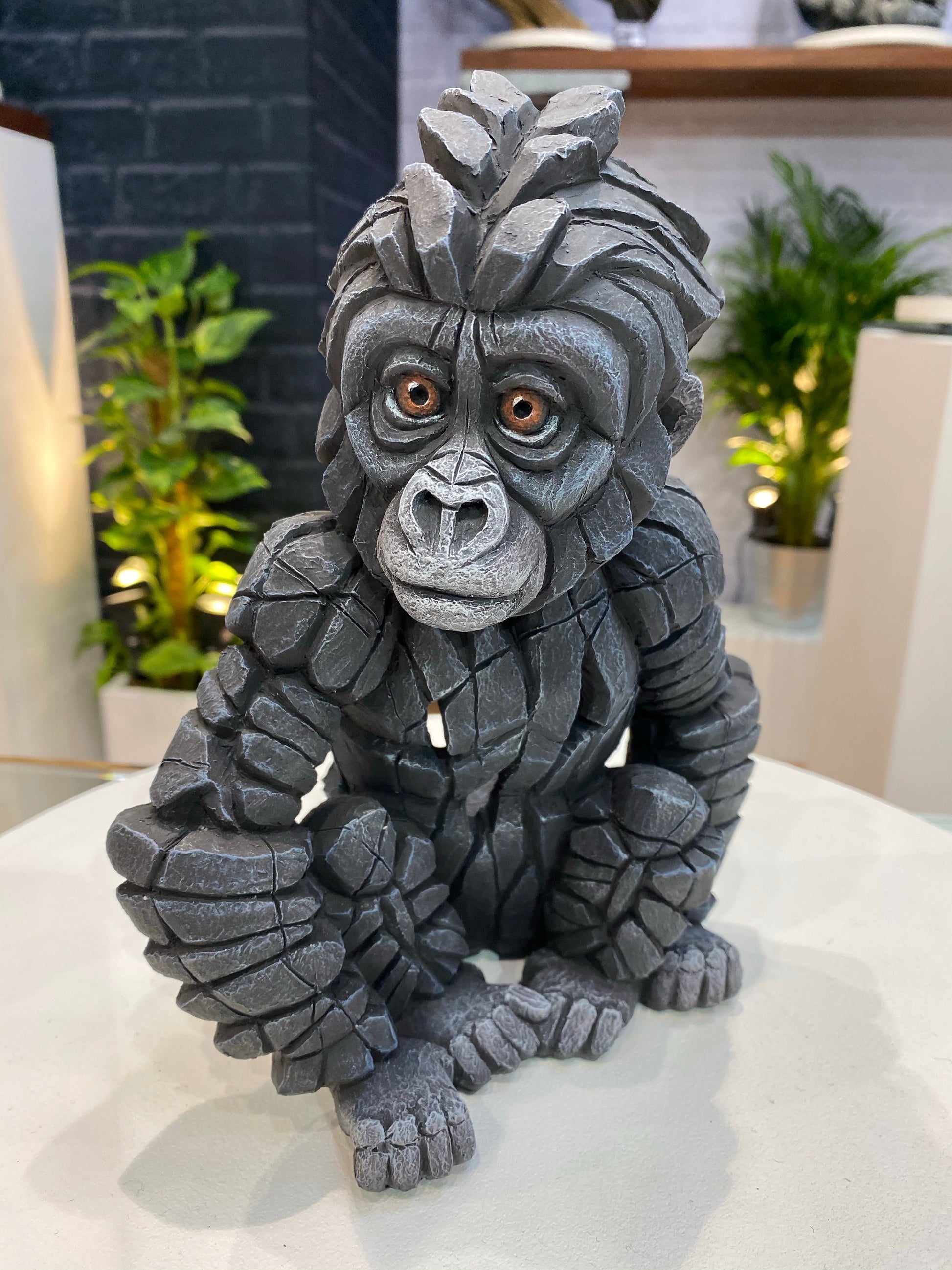 EDGE Sculpture Baby Gorilla - The Acorn Gallery, Pocklington