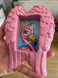 Little Miss Flamingo ORIGINAL by Marie Louise Wrightson