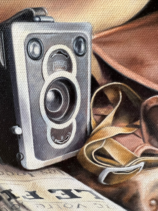 Tim Shorten Set For Adventure Original Painting - The Acorn Gallery, Pocklington