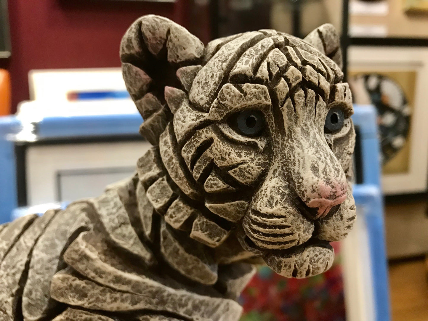 EDGE Sculpture Tiger Siberian Cub - The Acorn Gallery, Pocklington