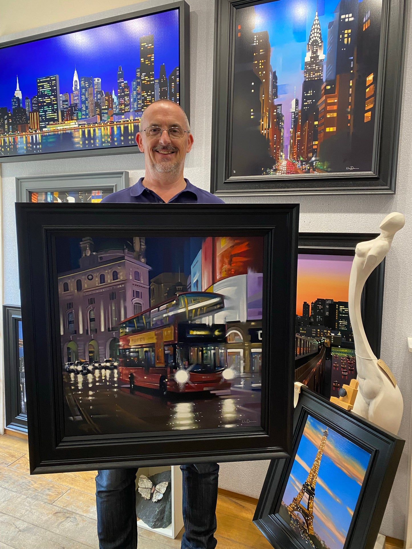 Neil Dawson Piccadilly Bus Original - The Acorn Gallery, Pocklington